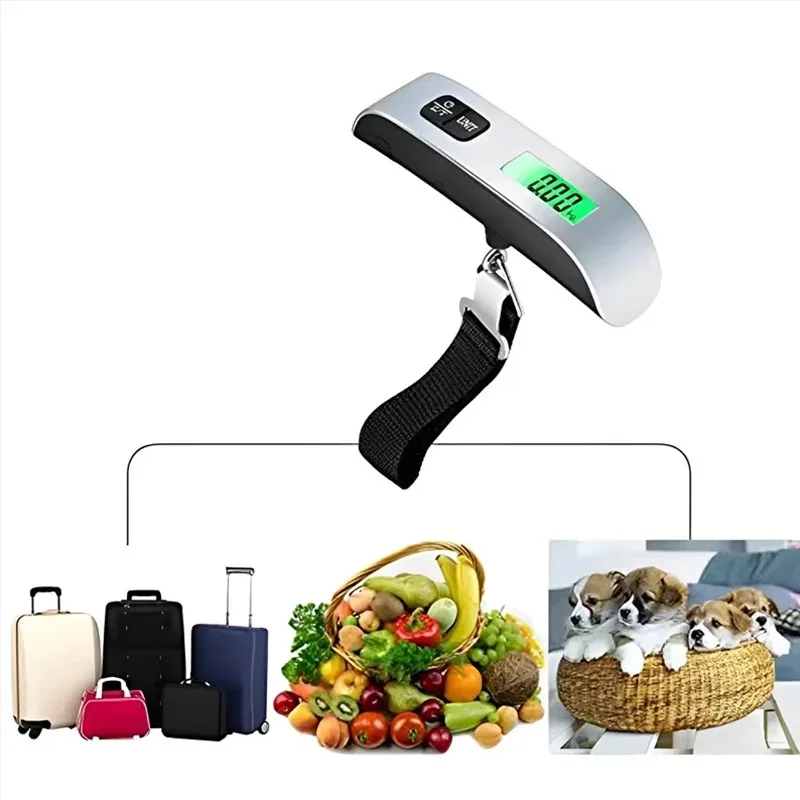 Compact Digital Travel Luggage Scale with Non-Slip Grip