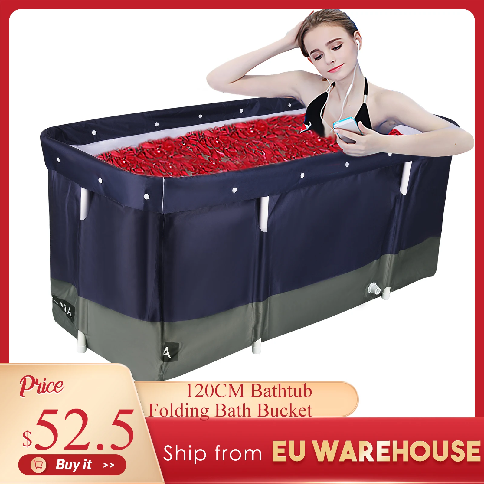 

120 см Ванна складное ведро для ванны утолщенная душевая бочка для взрослых IceTub детский плавательный бассейн изоляционная семейная ванна для ванной и спа