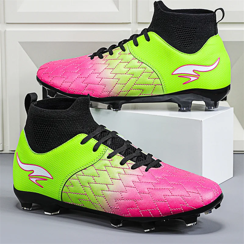 

Men Soccer Shoes Training Football Boots TF AG Professional Match Cleats Grass Unisex Futsal Ultralight Non-Slip Sport Wholesale