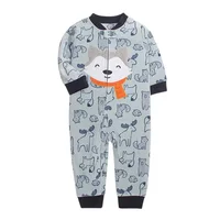 Warm Infant Baby Rompers Animal Winter Spring Fleece Baby Boys Girl Sleepsuit Animal Overall Babe Jumpsuits 9-24 Months 6