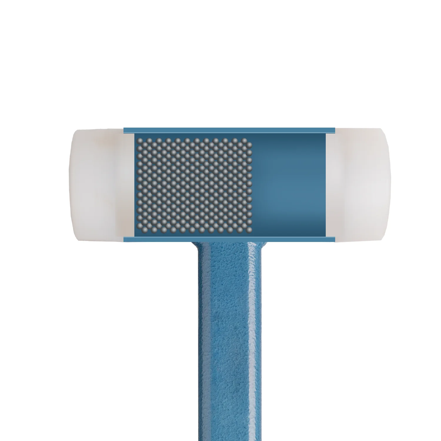 No rebound installation hammer hard nylon shock-proof rubber Rubber Hammer steel handle hammer tile floor tile Mount  Hammer 5