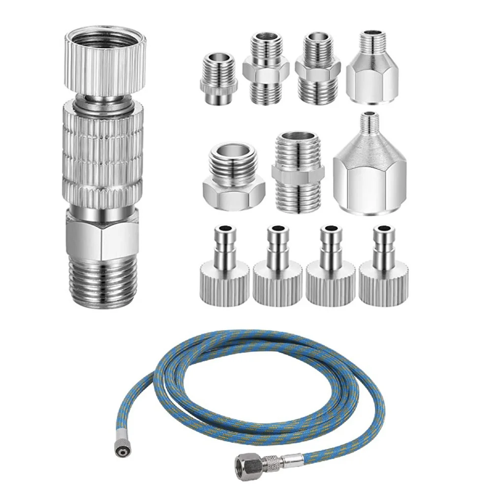 

Airbrush Adapter Set Quick Release Airbrush Adapter Kit Nylon Braided Air Hose for Air Compressor and Airbrush Hose