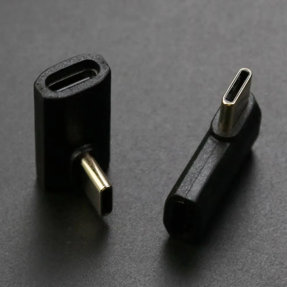 Enhanced USB C Adapter - 90 Degree Right Angle Extender with 240W Fast Charging and 40Gbps Data Transfer