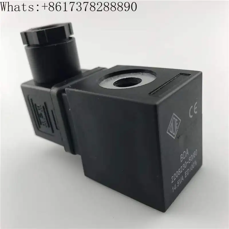 

Italian ODE solenoid valve coil BDA 220v/230v 14.5VA/8W aperture 13 10 high 39mm