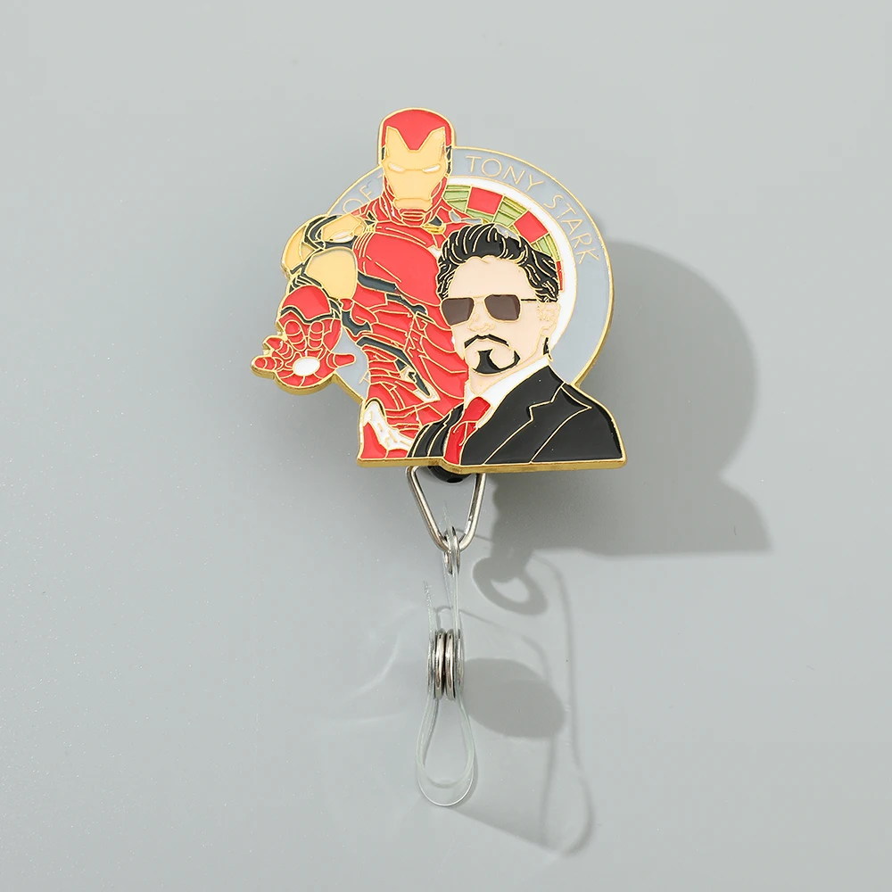 Iron (Fe) Man Retractable ID Badge Reel