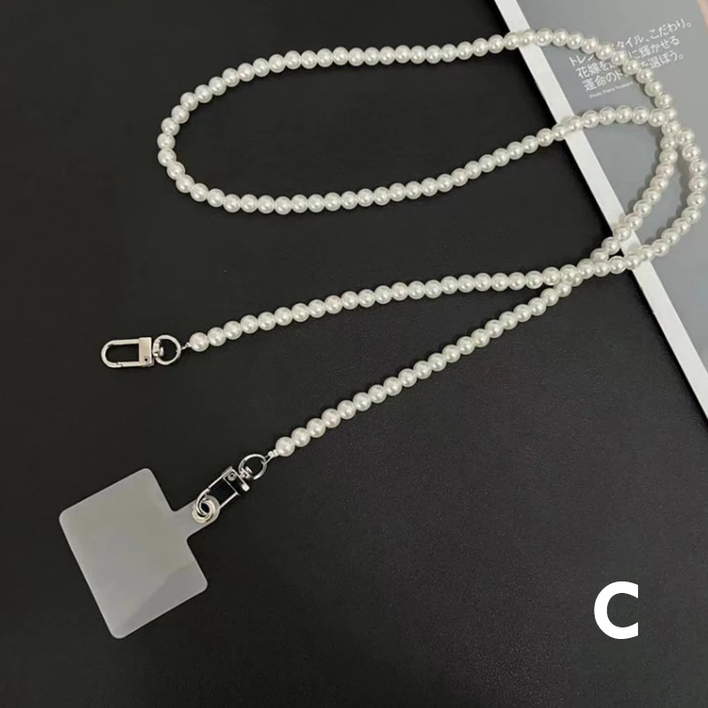 Universal Anti-Lost Crossbody Phone Lanyard Necklace with Long Beaded Straps