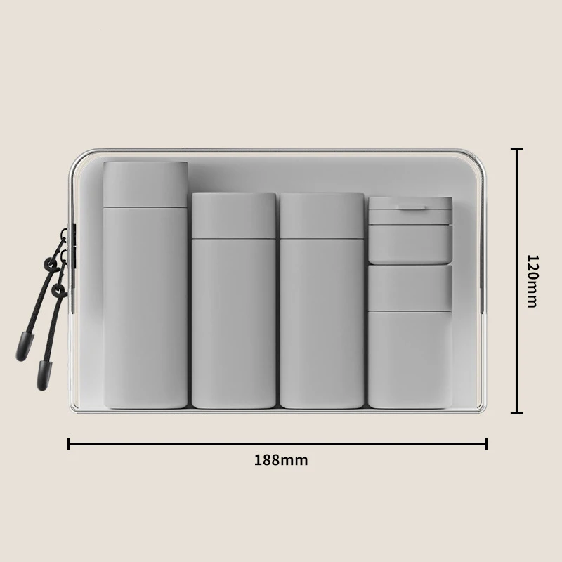 Colorful Hydrating Travel-Size Refillable Bottles - Set of 5