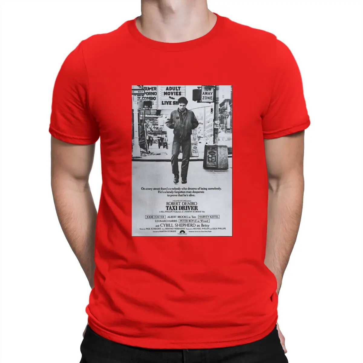 Camisetas para hombre con póster de taxista, divertidas camisetas de algodón puro, camisetas de manga corta de Robert De Niro, camisetas de cuello redondo