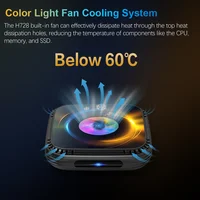 VONTAR H728 Android 14 TV Box Allwinner H728 Octa Core Cortex A55 Support 8K Video 4K 1000M LAN Wifi6 Media Player Cooling  Fan - Image 4