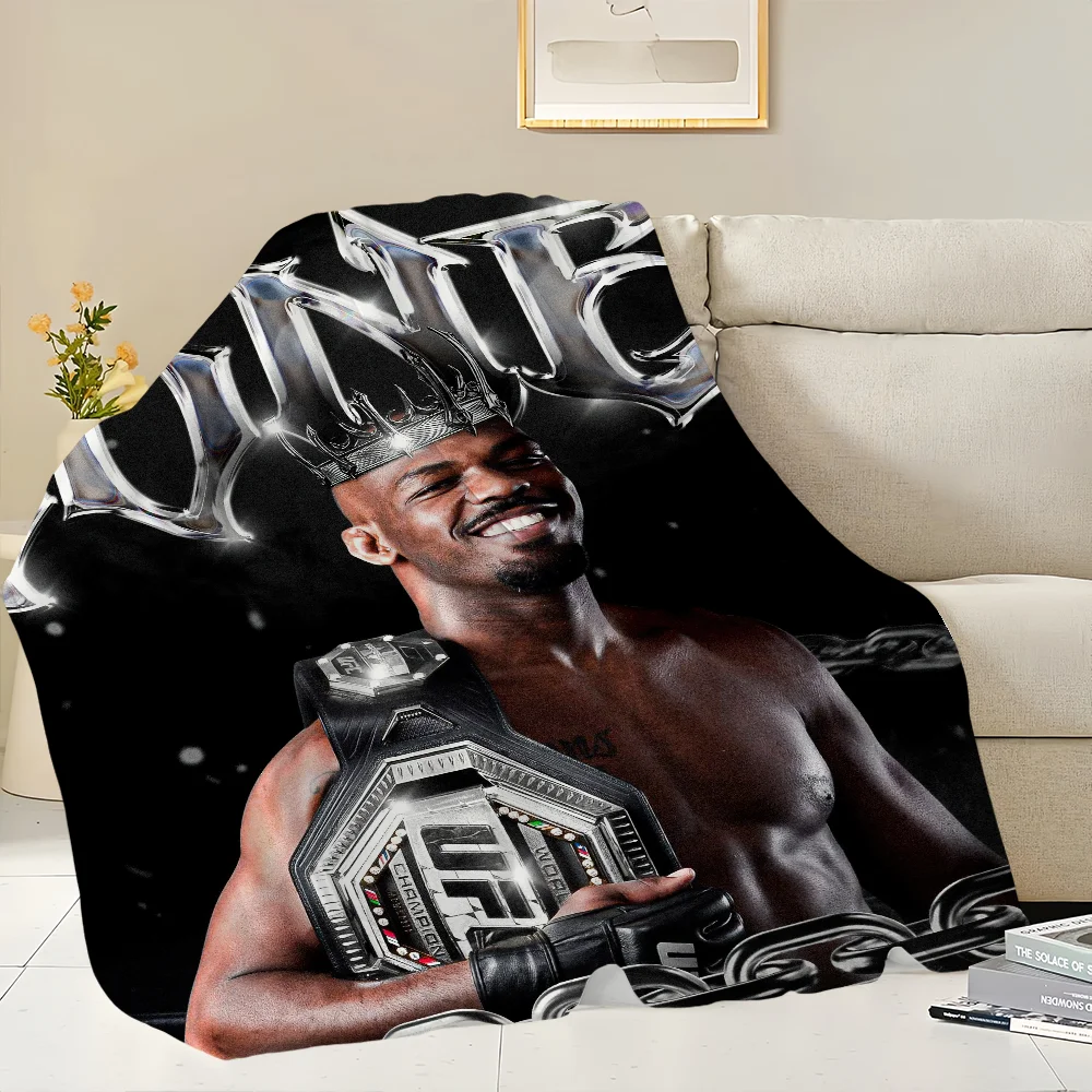 J-Jon J-Jones U-UFC Blanket Skin friendly comfort warm soft plush blanket suitable sofa living room office bedroom 4
