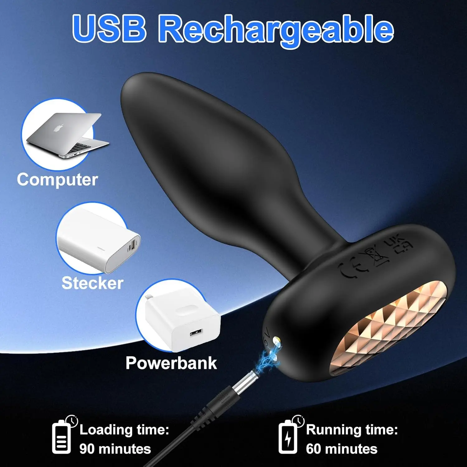 Butt Plug Vibrator Female Wireless Remote For Women Ass Dildo Prostate Masturbation Men and Couples