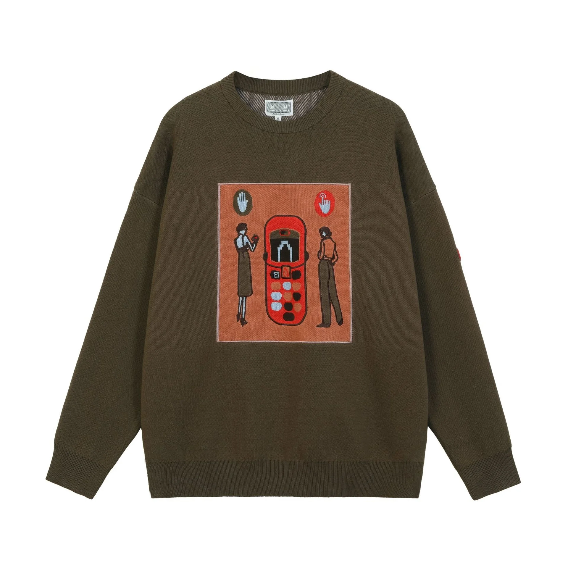 

Men New Luxury 22 gentleman Classic Phone CAVEMPT C.E Knit Casual Sweaters pullovers Asian Plug Size High quality Drake #A621