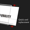 5Pcs Acrylic Clear Desktop Sign Labels Triangle Meeting Card Conference Sign V-Shaped Table Sign Display Card Name Tag Holder 3