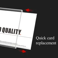 5pcs Mini Acrylic Sign Display Holder Triangle V-Shaped Double Side Clear Name Card Holder Rack Prices Tag Label Stand 2