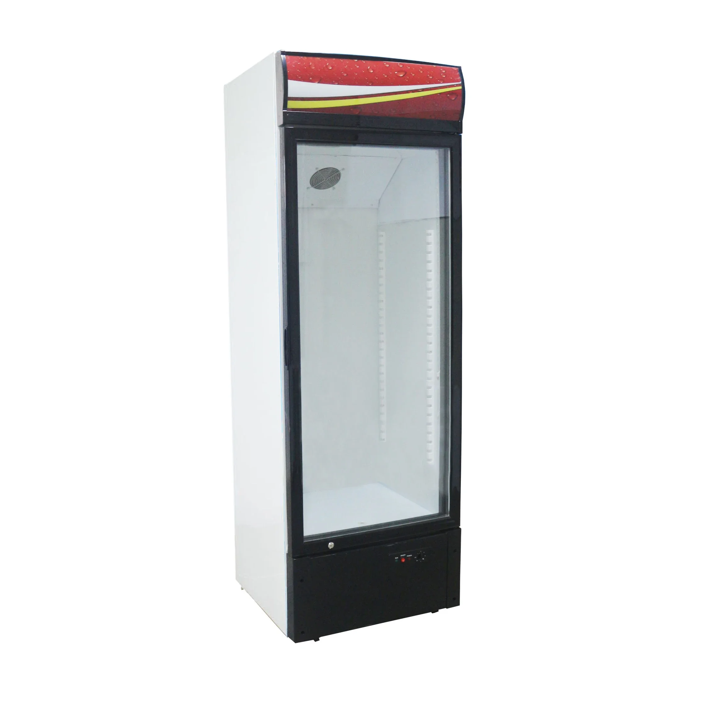 LC/D278 Vertical Transparent Lcd Showcase Glass Showcase Designs Single Display Cooler