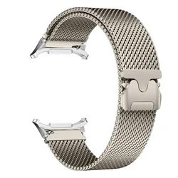Magnetic Stainless Steel Milanese Watch Strap - Elegant No - Gap Design for Galaxy Watch 8 40mm (Titanium silver)