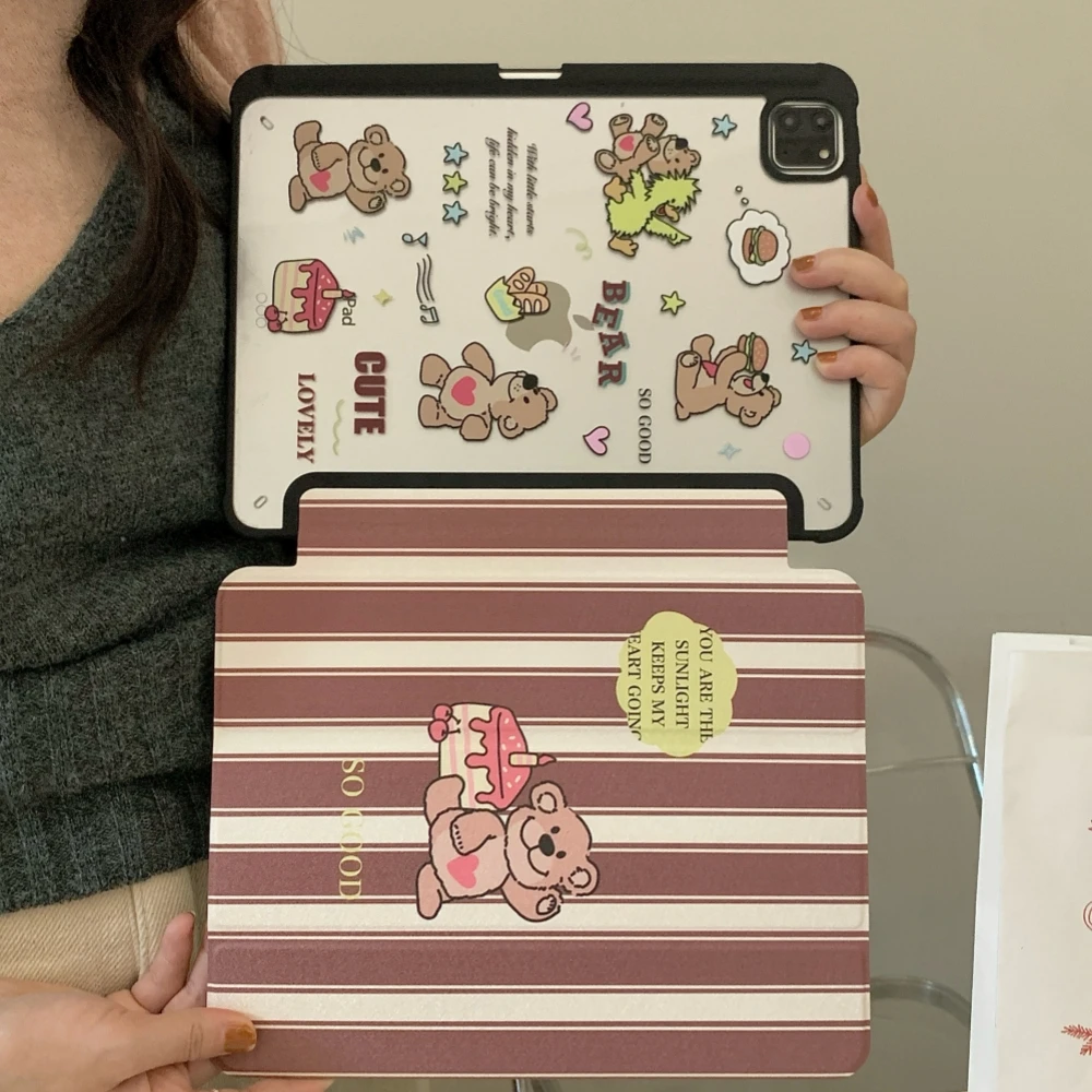 Cute Bear Tablet Case For iPad