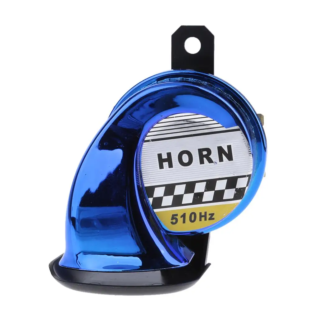 Car Motorcycle 130dB Loud Snail Air Horn Siren Waterproof 510hz 12V DC Low Power Consumption and High Performance