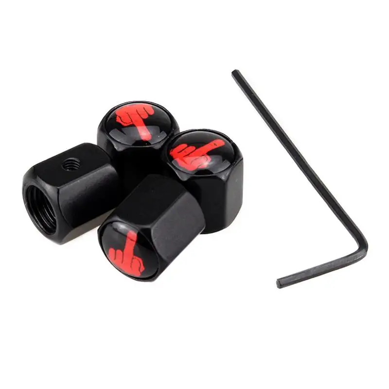 

4pcs Anti-theft Car Wheel Tire ValveS Stem Air Cover Caps Auto Accessories For Bmw Nissan Vw