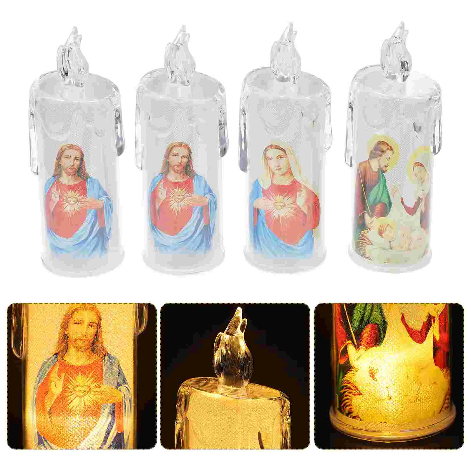 

Commemorate Catholic Light Tea Lights Tea Lights Tea Lights Candles Electric Lamp Pp Decorations