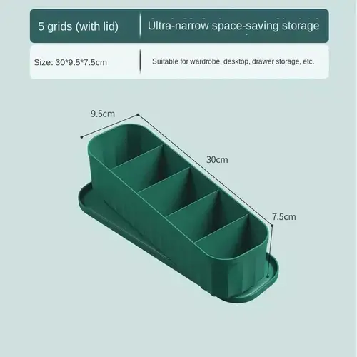 Solid Color Underwear Storage Box Closet Organizer Underwear Socks Drawer Clothes Finishing Box With Lid Wardrobe Organizer - Image 15