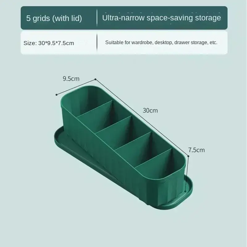 Solid Color Underwear Storage Box Closet Organizer Underwear Socks Drawer Clothes Finishing Box With Lid Wardrobe Organizer - Image 15