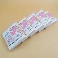500PCS Wooden Double-Ended Cotton Swabs Make-Up Cleaning Disposable Cotton Swabs Medical Household Hygiene Ear Pulling 2