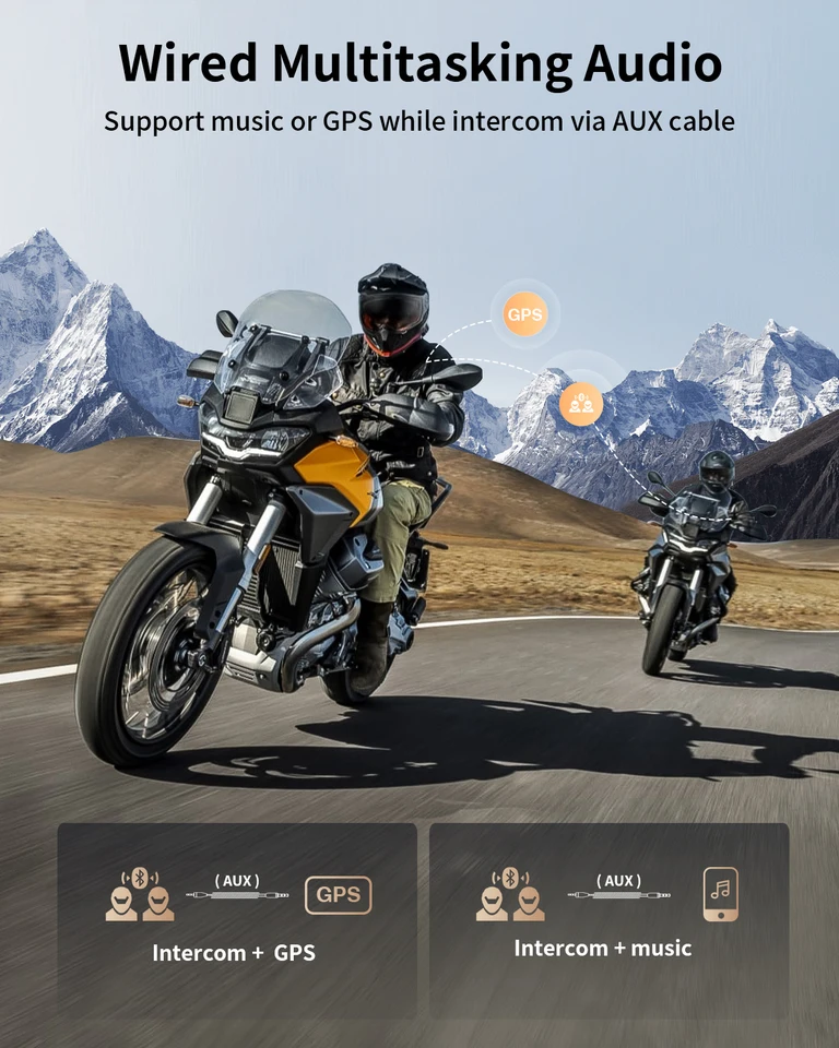 Fodsports FX8 AIR Motorcycle Helmet Bluetooth Intercom