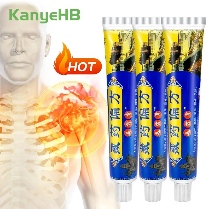 

3Pcs Joint Pain Relieve Herbal Cream Neck Knee Lumbar Joint Cervical Spine Back Muscle Pain Treat Arthritis Ache Ointment A1630