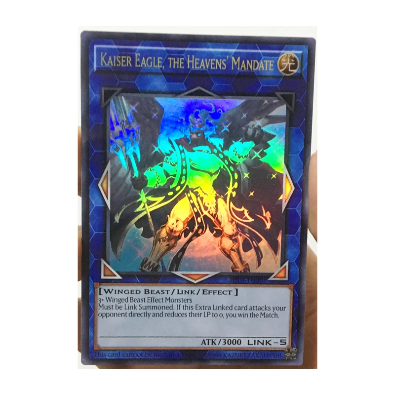 

Yu-Gi-Oh! Kaiser Орел небеса задачи 2019 приз на английском языке игрушки "Сделай своими руками" Хобби хобби Коллекционные вещи игра Коллекция аниме-открытки