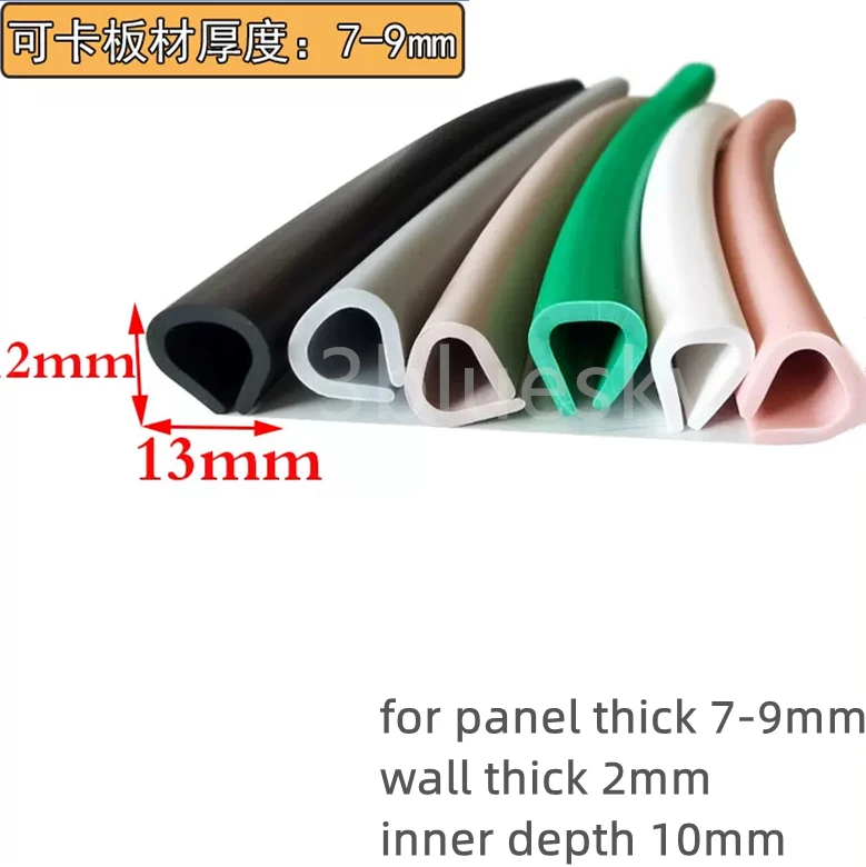 Selos de borracha para vidro, 3M, borda