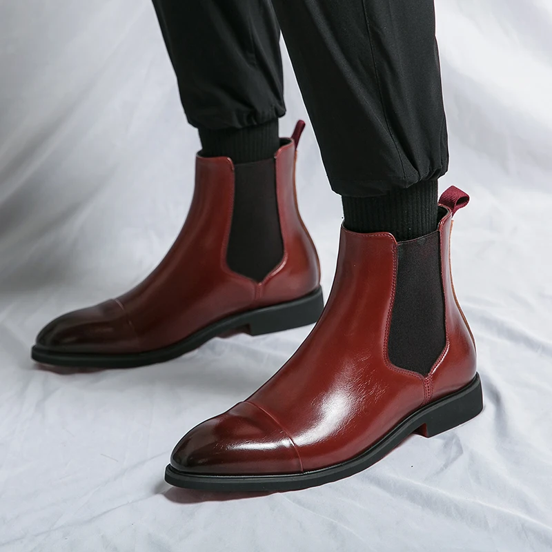 Classic Men Chelsea Boots men chelsea boots,men leather shoes