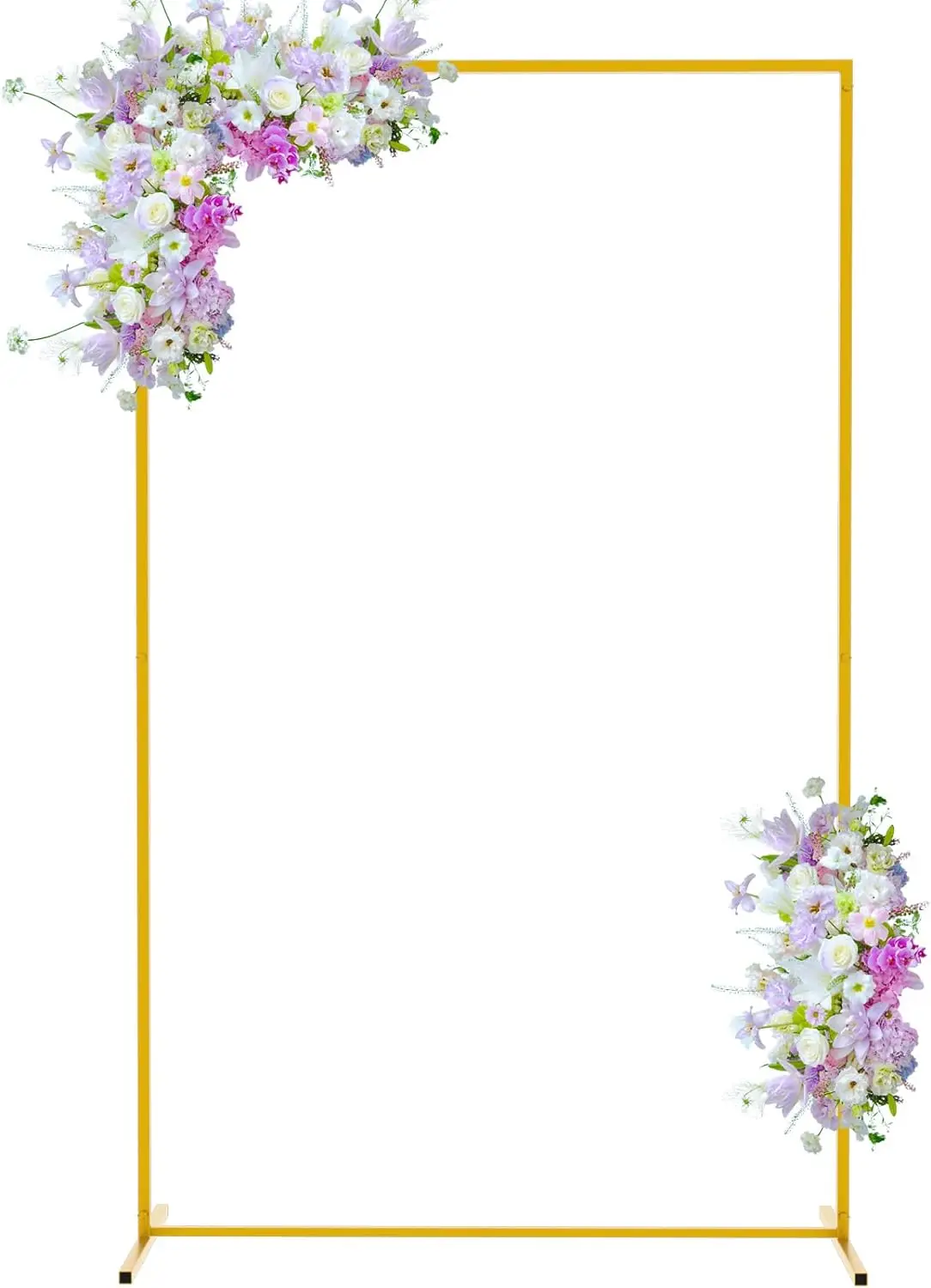 

Золотые свадебные арки для церемонии, прямоугольные металлические шары, фотонабор, садовый цветочный квадратный арочный каркас, фоновое украшение