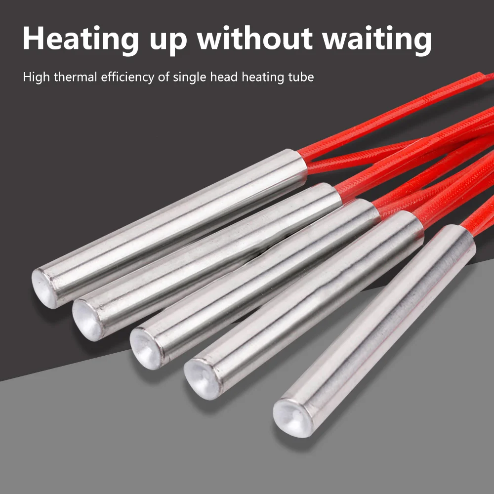 금형 카트리지 히터 가열 요소 원통형 관 점화 점화 핫로드 6mm/8mm/10mm/12mm 튜브 AC 220V 100W-200W