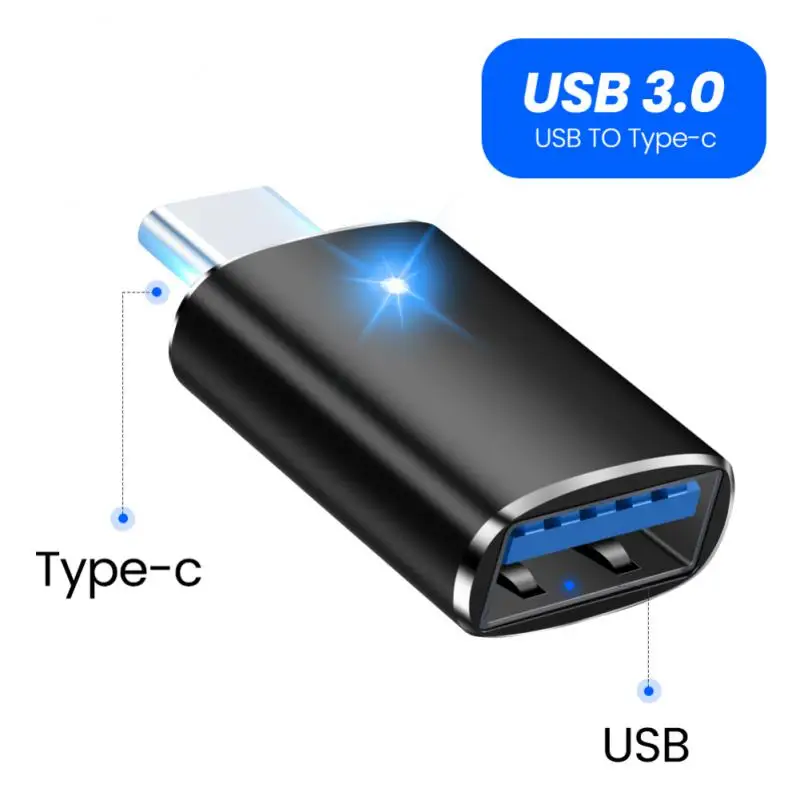 ZHSONG USB 3.0 Type-C OTG Adapter Type C USB C Male To USB Female Converter For Macbook Xiaomi Samsung S20 USBC OTG Connector type c to iphone converter Adapters & Converters