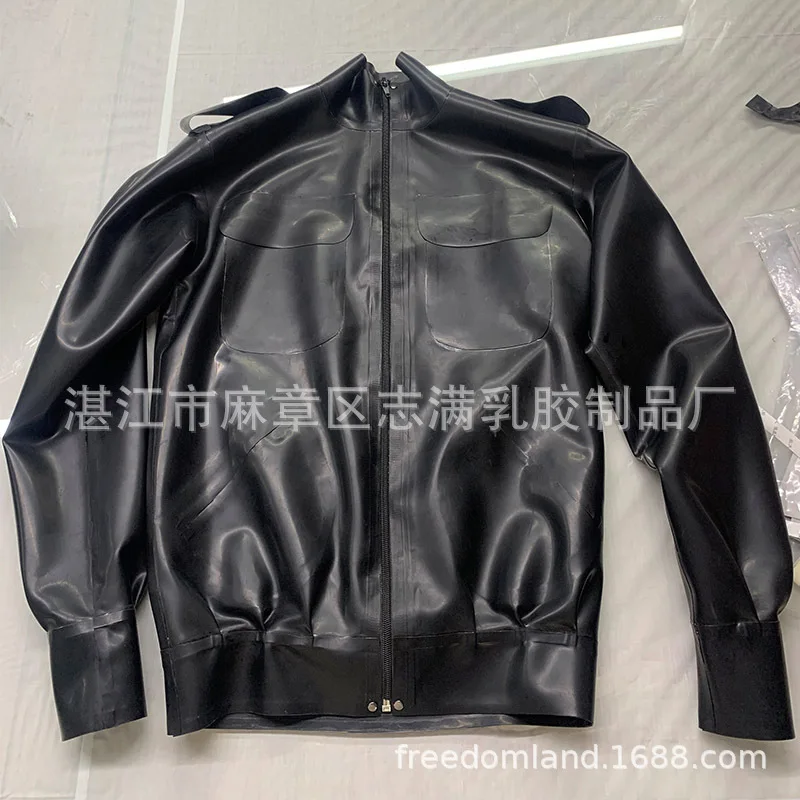 

Latex Clothing Men's Latex Clothing Jacket Fashion Latex Clothing Cross-Border One Piece Dropshipping Aliexpress Amazon