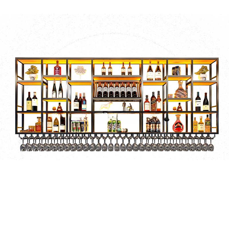 Vetrina Per Liquori Ad Angolo Per Bevande Bancone Da Bar Scaffale Da Parete Per Cava Cantina Portabottiglie Vetrina Mobili Weinregal