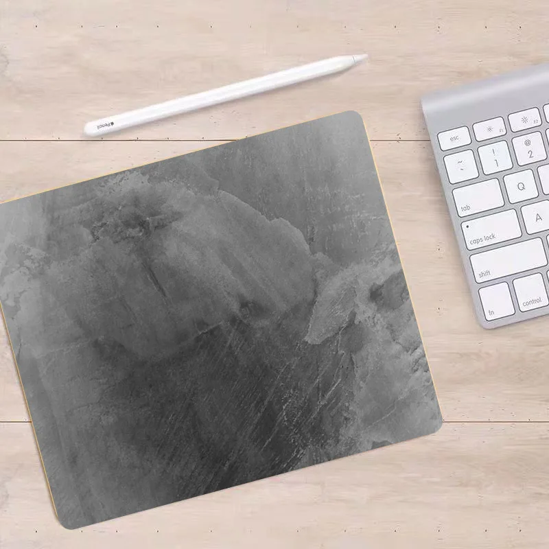 Grey Texture Desk Mouse Pad and Office Rug - Elegant Desk Accessory and Cushion