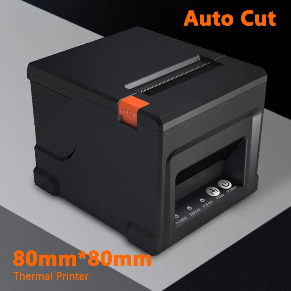 Impressora de Recibos Térmica Auto Cut Desk Printer Cortador Automático Restaurante Cozinha Pos Serial Usb Lan Wifi Bluetooth 80 mm Novo - Imagem 5