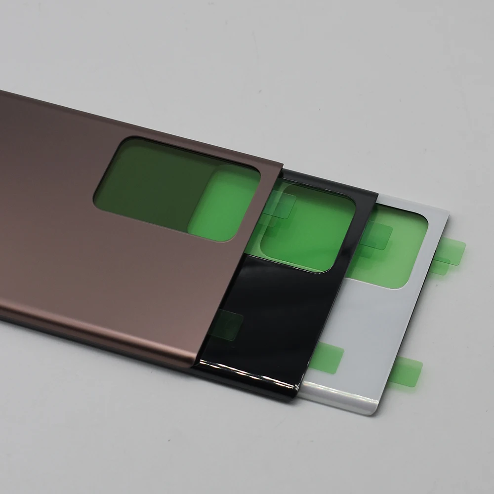 스티커 접착제가 있는 후면 문짝 쉘, 삼성 갤럭시 노트 20 울트라 5G N986B N986U 배터리 커버, 최고 품질