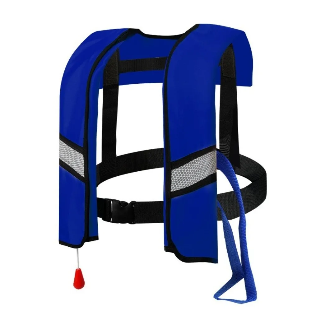 Adjustable Automatic Inflatable Life Jacket with Reflective Strips High Buoyancy Buoyancy Vest Safety Whistle