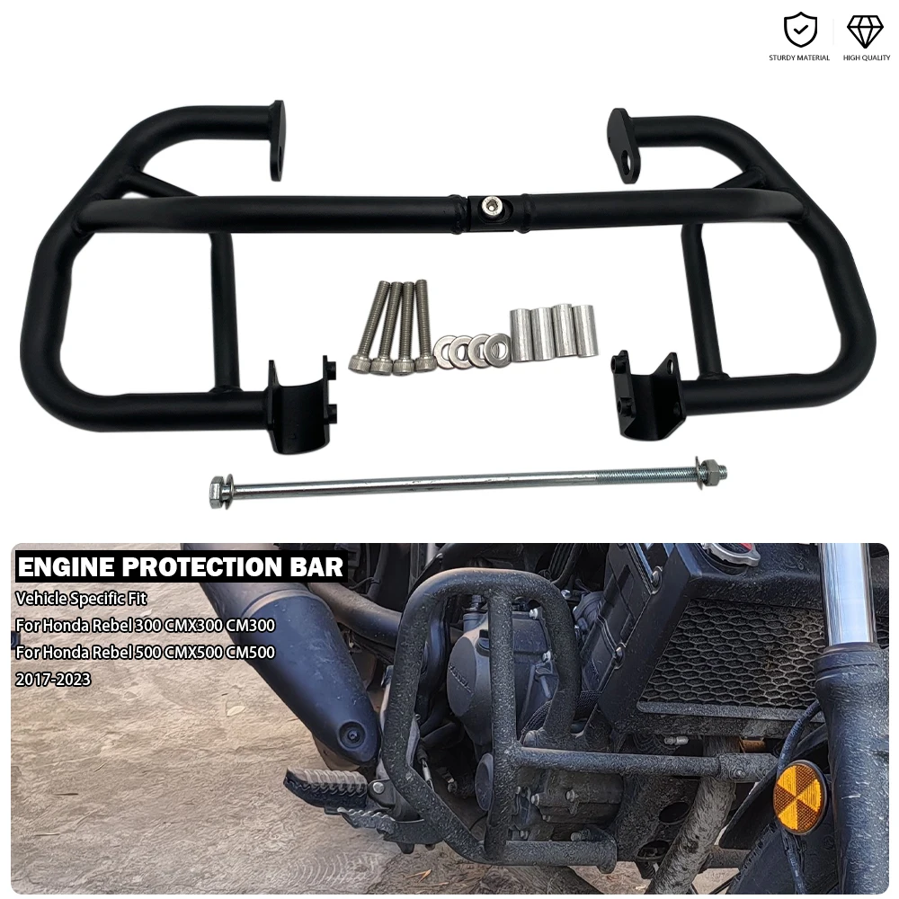 

CM300 CM500 Crash Protection Bar Engine Bumper Frame Falling Protector Fit For Honda Rebel 300 CMX 500 CMX300 CMX500 2017-2023