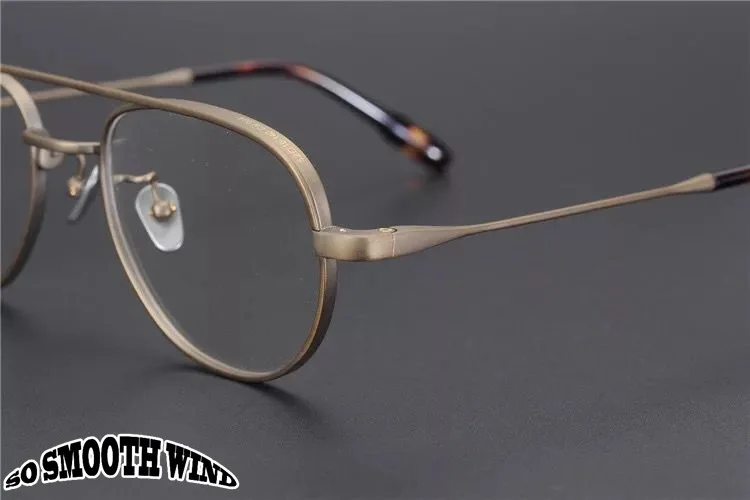 Pilot Ultraleicht Titan Brille Rahmen Männer Japanische Marke Design Vintage Quadrat Doppel Strahl Brillen Sonnenbrille 2025, Mode – Detail 11