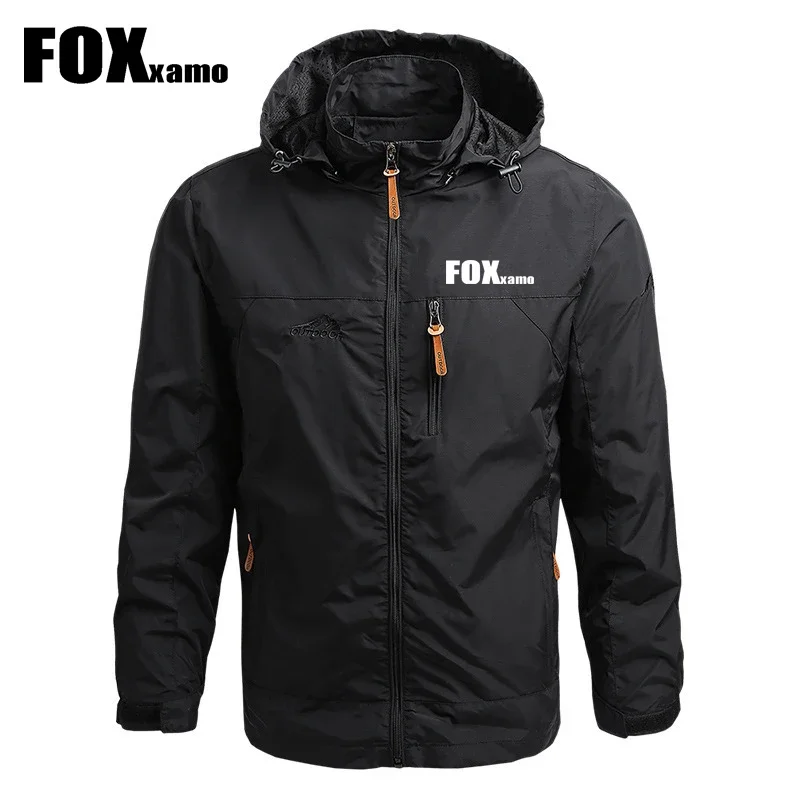 Foxxamo 남성용 2023 재킷, 통기성 야외 자외선 차단 사이클링 코트, 빠른 건조 어부 긴팔 캐주얼 아우터, 가을 신상