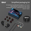 CVJ Night Elf Dual-Channel 3 Dynamic Driver In-Ear Wired HIFI Headphones High-Quality Earbuds with Microphone 3.5mm 6