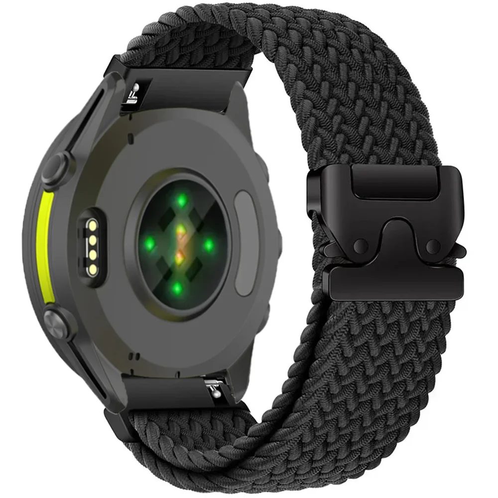 Nylon Braided Strap with Parachute Buckle Bracelet, 20mm/22mm Band