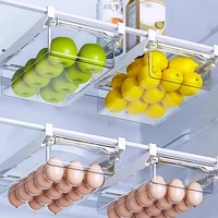 Boîte de rangement de type tiroir pour réfrigérateur, aliments, légumes, fruits, œufs, organisateur frais, cuisine, réfrigérateur, conteneurs transparents, boîtes 1