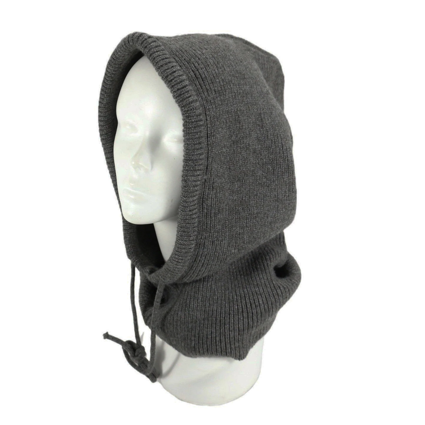 Gestrickte Sturmhaube Hüte für Unisex gefälschten Kragen Schal Kapuzen mütze für Frauen & Männer Gehörschutz mützen Winter verdicken warme Mützen – Detail 9