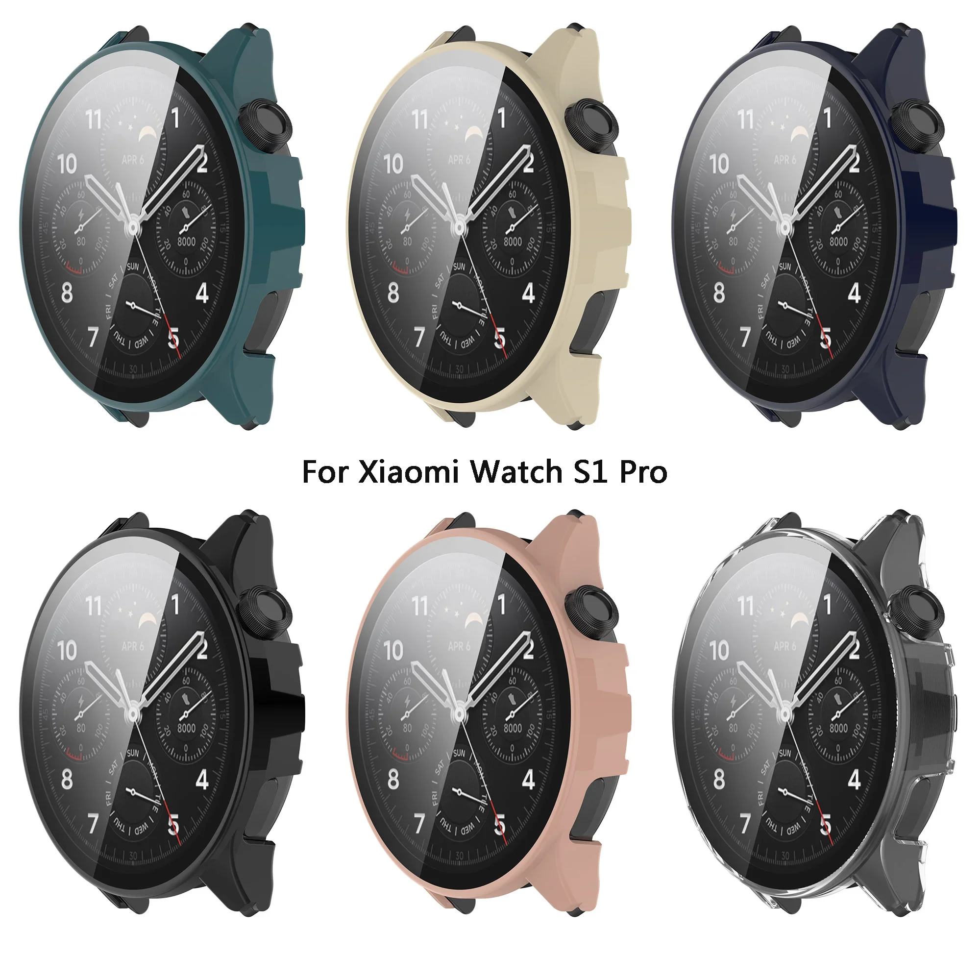 Premium Screen Protector Case for Xiaomi S1 Pro Smartwatch - Durable Hard Edge Protective Cover and Bumper Accessories
