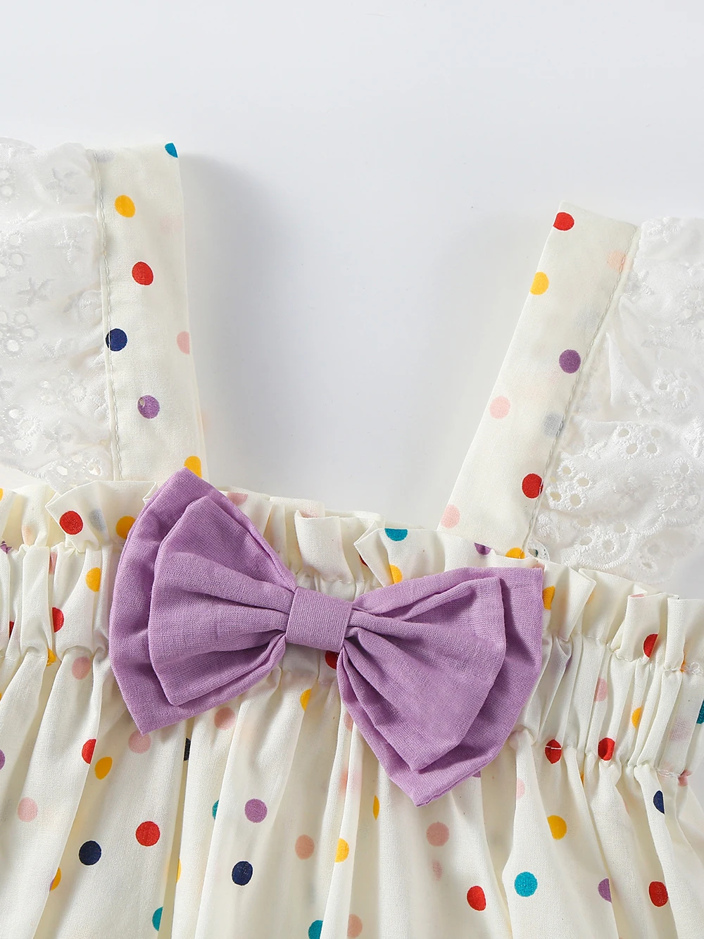 Colorful Dot Girls Sleeveless Bodysuit